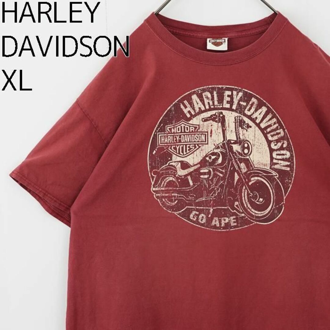 Harley Davidson(ハーレーダビッドソン)のハーレーダビッドソン プリントTシャツ アニマル ワニ 赤 黒 XL 7776 その他のその他(その他)の商品写真