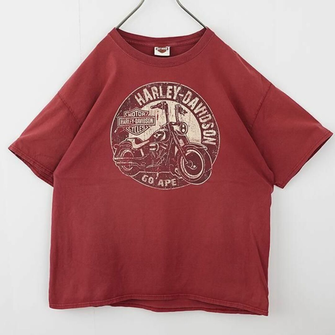 Harley Davidson(ハーレーダビッドソン)のハーレーダビッドソン プリントTシャツ アニマル ワニ 赤 黒 XL 7776 その他のその他(その他)の商品写真