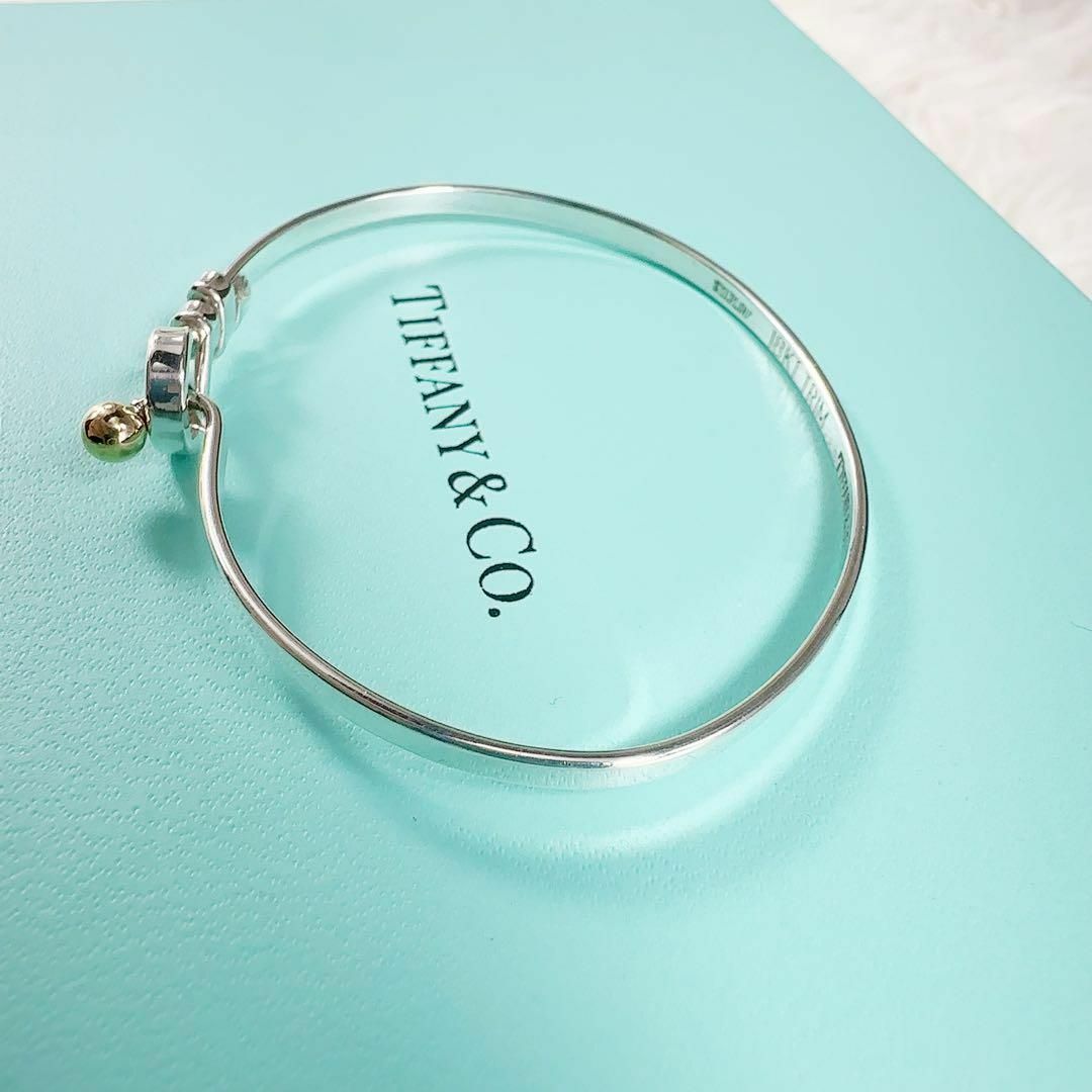 Tiffany & Co.(ティファニー)の【極美品】ティファニー フック&アイ バングル ラブノット シルバー ゴールド レディースのアクセサリー(ブレスレット/バングル)の商品写真