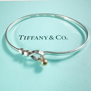 ティファニー(Tiffany & Co.)の【極美品】ティファニー フック&アイ バングル ラブノット シルバー ゴールド(ブレスレット/バングル)