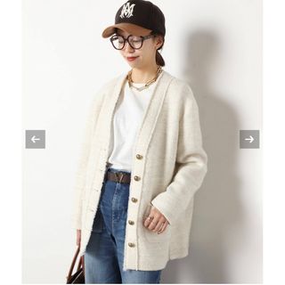 DEUXIEME CLASSE - Deuxieme Classe TWEED カーディガン ジャケットWHITE