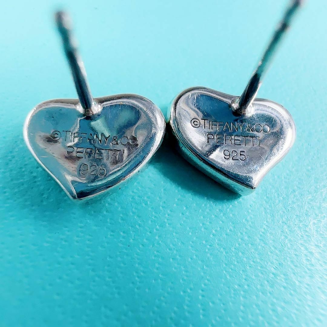 TIFFANY&Co ティファニー ピアス フルハート 両耳 キャッチ シルバー TIFFANY&Co ティファニー ピアス フルハート 両耳 キャッチ シルバー