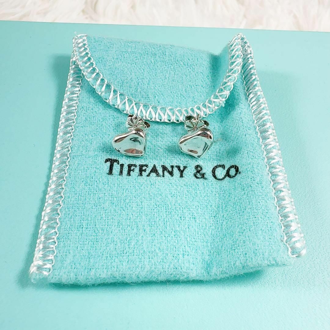 TIFFANY&Co ティファニー ピアス フルハート 両耳 キャッチ シルバー TIFFANY&Co ティファニー ピアス フルハート 両耳 キャッチ シルバー