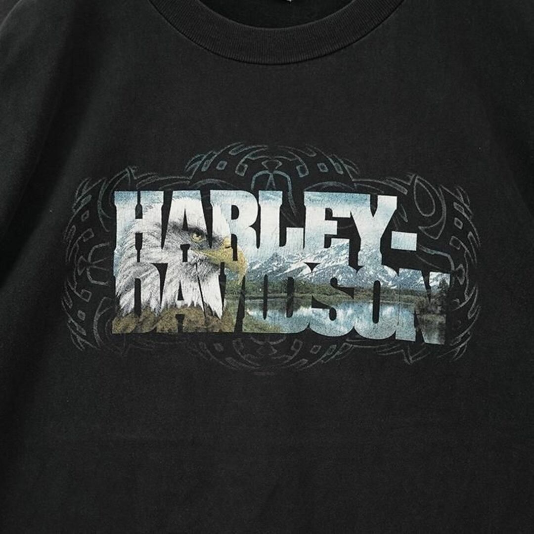 Harley Davidson(ハーレーダビッドソン)のハーレーダビッドソン ノースリーブ プリントTシャツ USA製 鷲 アニマル その他のその他(その他)の商品写真