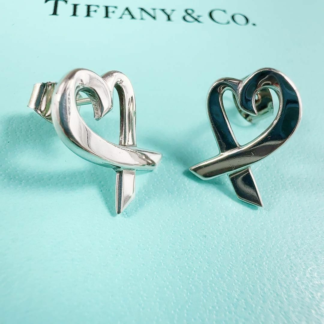 Tiffany & Co.(ティファニー)のTIFFANY&Co ティファニー ラビングハート ピアス 両耳 【即完売】 銀 レディースのアクセサリー(ピアス)の商品写真