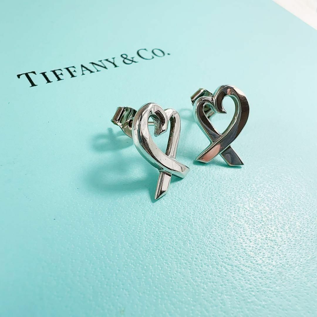 Tiffany & Co.(ティファニー)のTIFFANY&Co ティファニー ラビングハート ピアス 両耳 【即完売】 銀 レディースのアクセサリー(ピアス)の商品写真