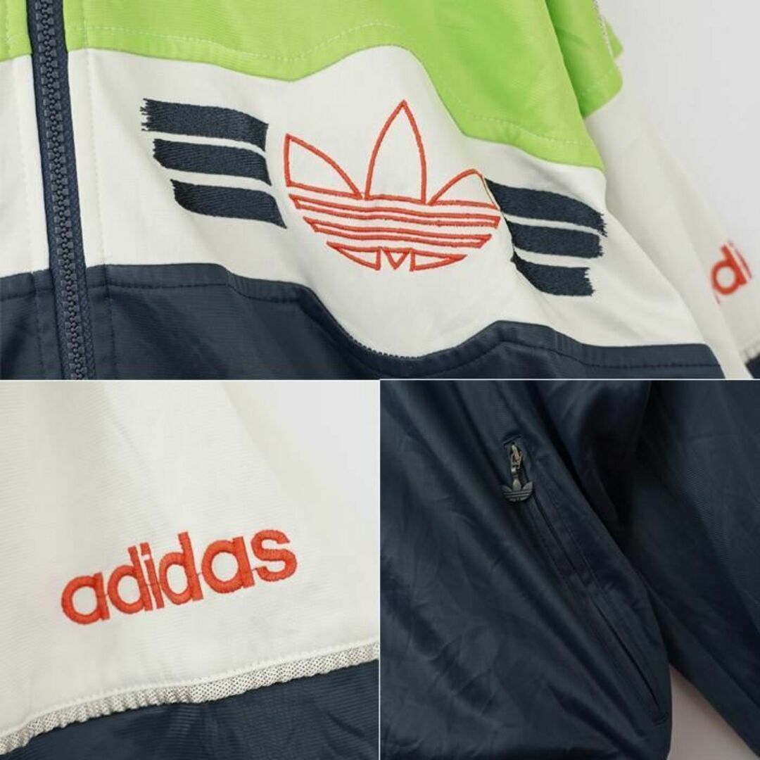 adidas(アディダス)のadidas アディダス トラックジャケット パーカー 刺繍 紺 緑 7669 その他のその他(その他)の商品写真