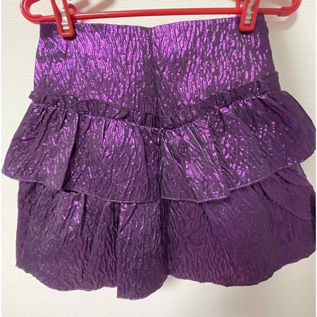 パープル ミニスカート レディースのスカート(ミニスカート)の商品写真