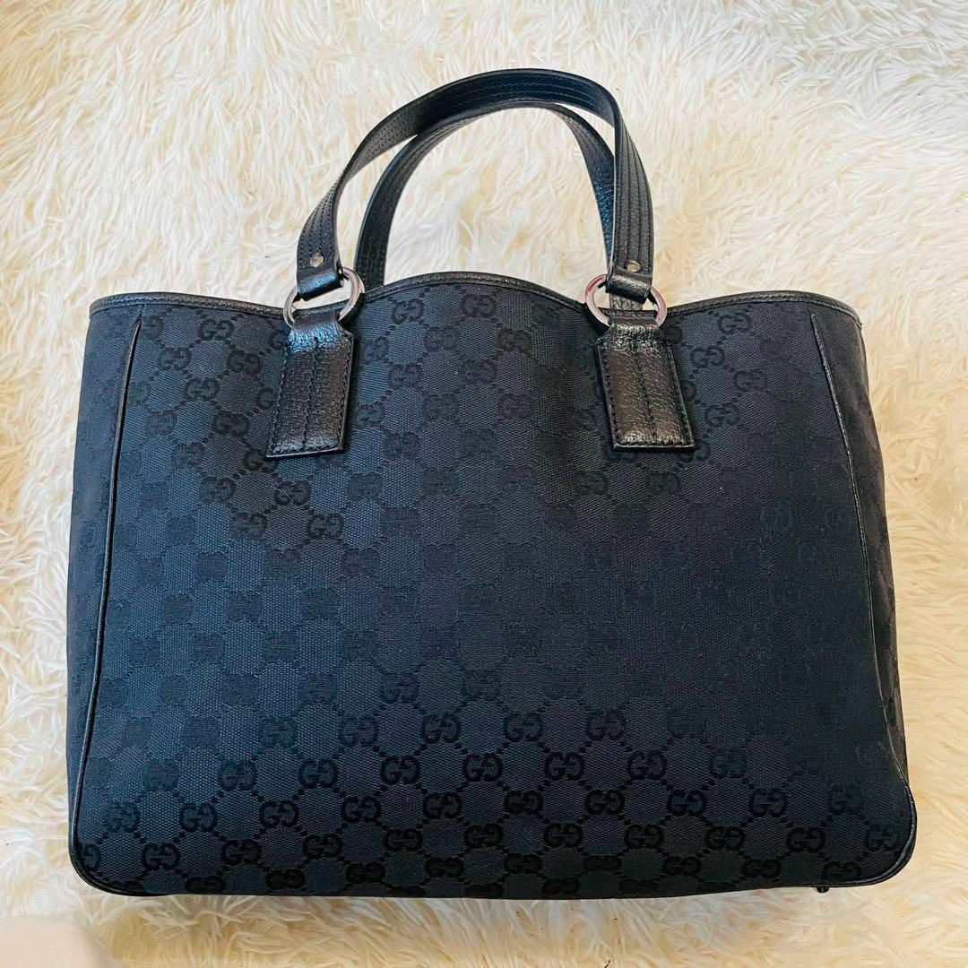 Gucci(グッチ)の美品＊GUCCI トート ハンドバッグ gg A4 キャンバス 肩掛け 大容量 レディースのバッグ(トートバッグ)の商品写真