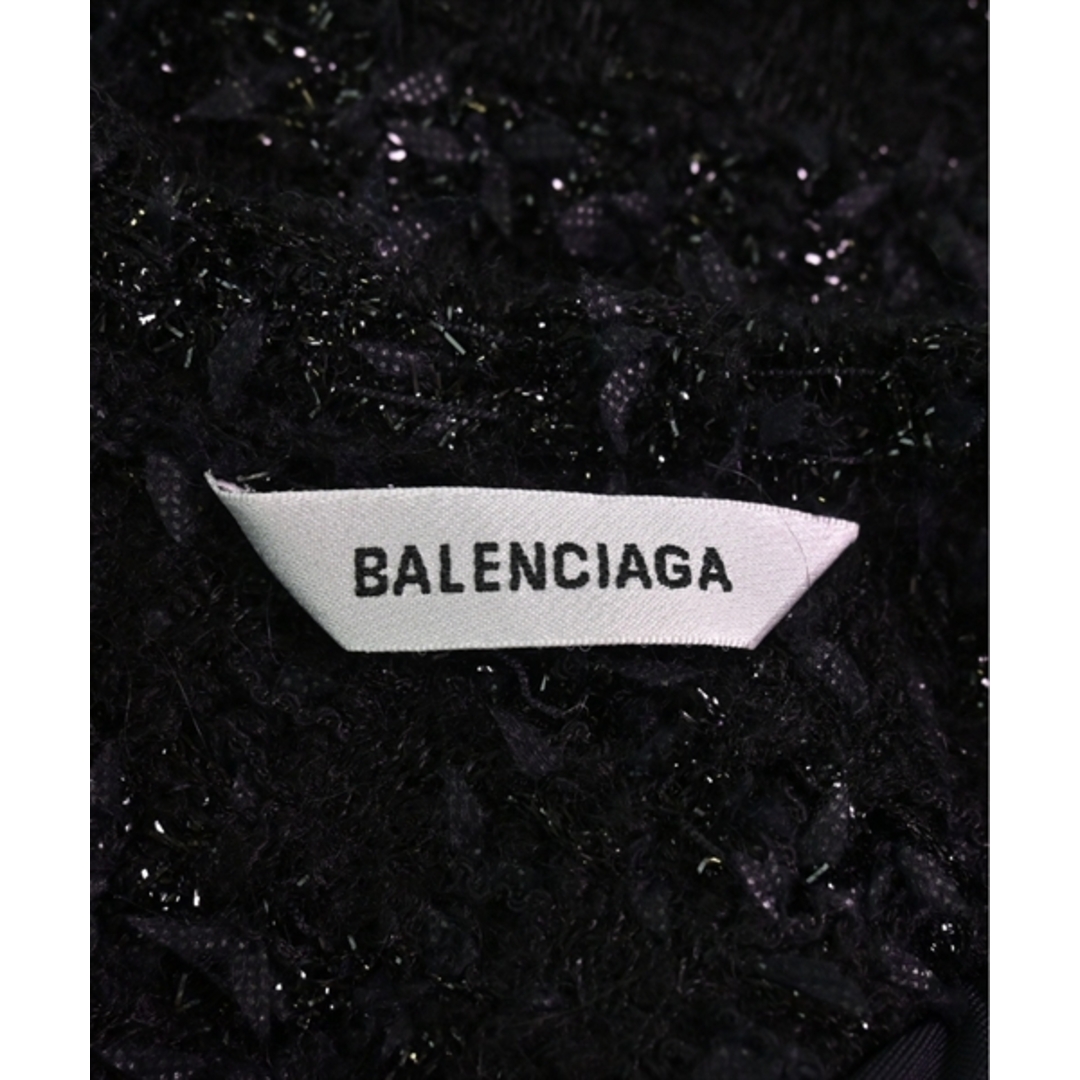 Balenciaga(バレンシアガ)のBALENCIAGA バレンシアガ ノーカラージャケット XS 黒 【古着】【中古】 レディースのジャケット/アウター(ノーカラージャケット)の商品写真