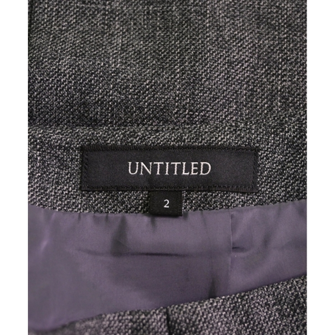 UNTITLED(アンタイトル)のUNTITLED アンタイトル ひざ丈スカート 2(M位) グレー 【古着】【中古】 レディースのスカート(ひざ丈スカート)の商品写真