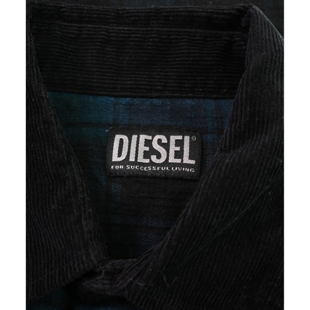 DIESEL(ディーゼル)のDIESEL ディーゼル カジュアルシャツ S 黒x青系(チェック) 【古着】【中古】 メンズのトップス(シャツ)の商品写真