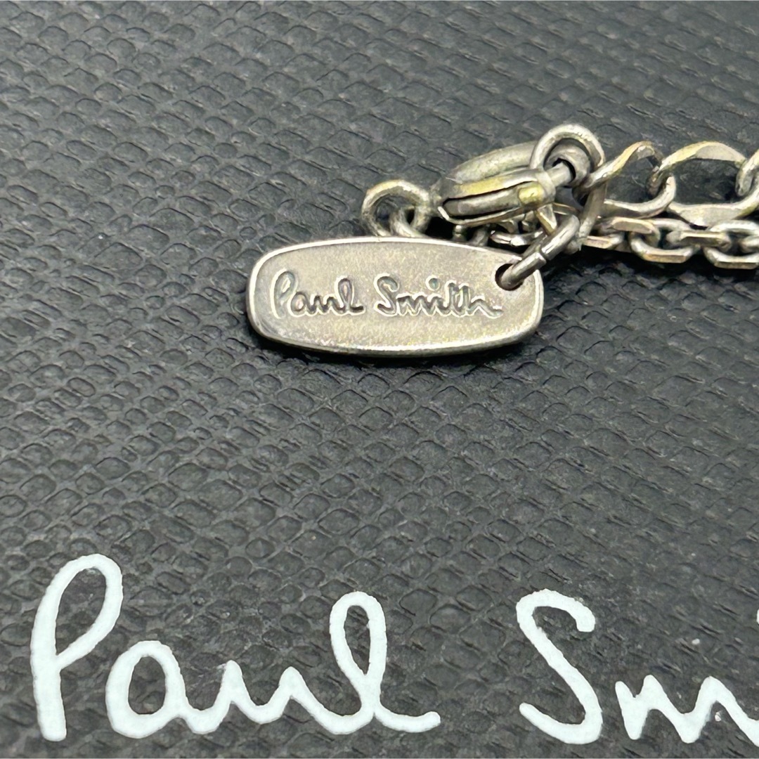 Paul Smith(ポールスミス)の美品　ポールスミス　マルチストライプ　ツイスト　ネックレス　シルバー　カラー メンズのアクセサリー(ネックレス)の商品写真