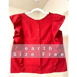 アースミュージックアンドエコロジー(earth music & ecology)の⭐︎美品⭐︎ earth トップス　ノースリーブ(カットソー(半袖/袖なし))