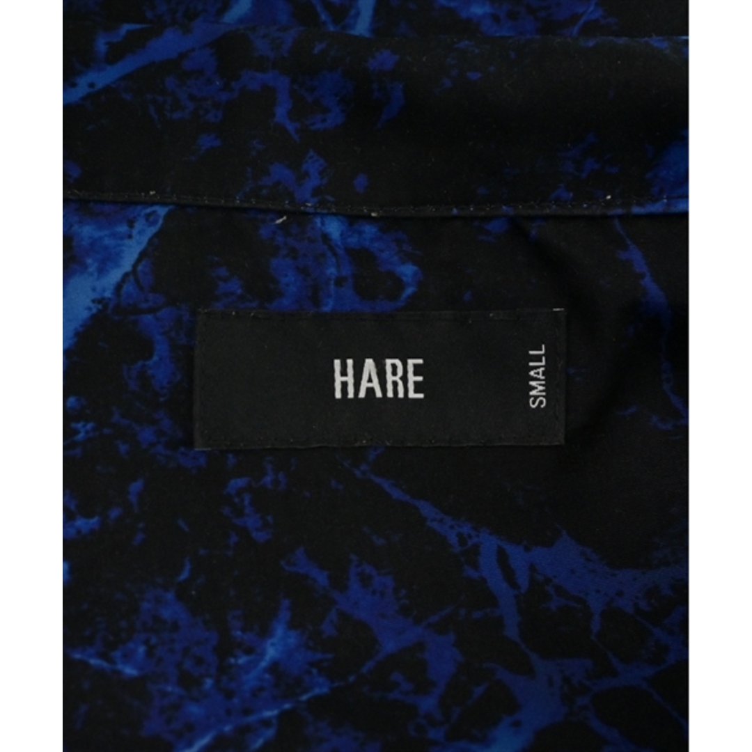 HARE(ハレ)のHARE ハレ カジュアルシャツ S 黒x青(総柄) 【古着】【中古】 メンズのトップス(シャツ)の商品写真