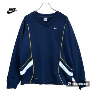 NIKE - NIKE プルオーバースウェットジャージ/XLネイビー/ポリエステル100%