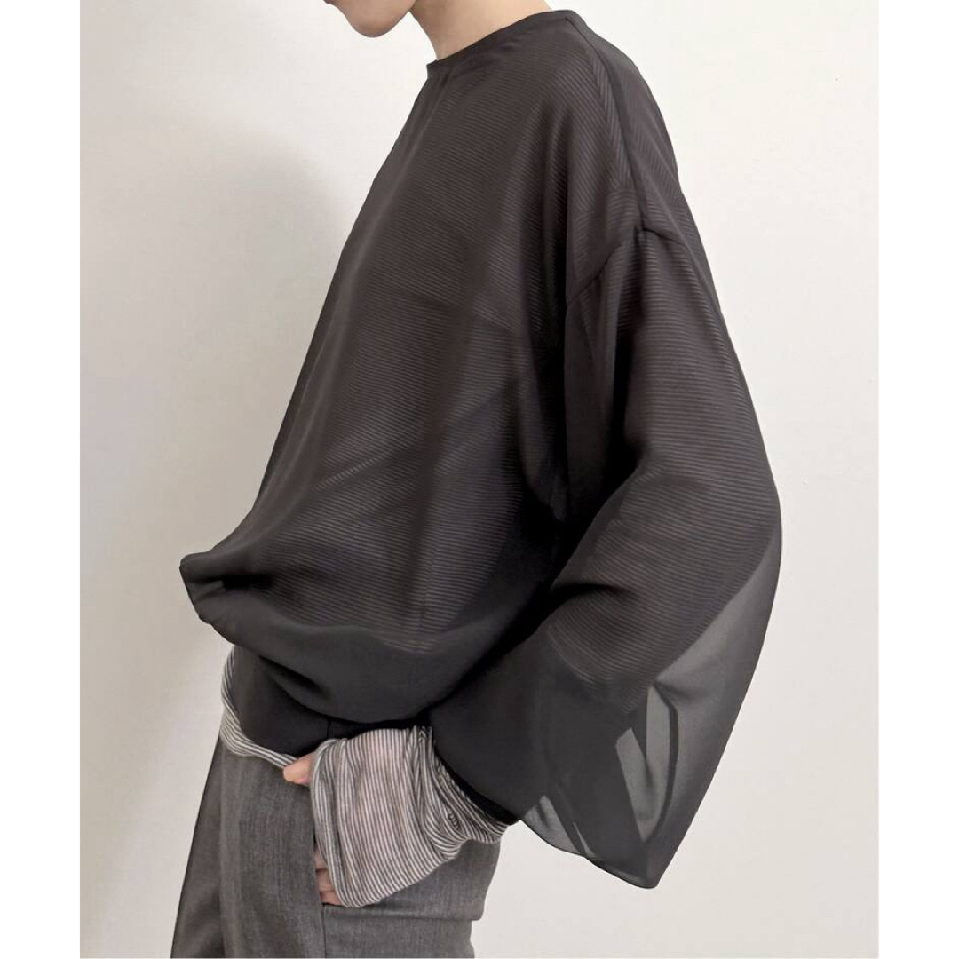 L'Appartement DEUXIEME CLASSE(アパルトモンドゥーズィエムクラス)のアパルトモン Sheer Blouse レディースのトップス(シャツ/ブラウス(長袖/七分))の商品写真