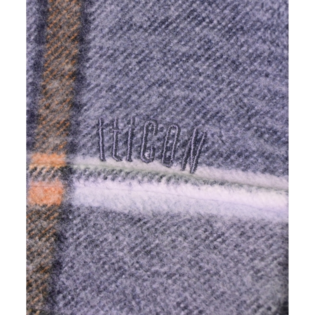 it iCON ブルゾン（その他） L グレーx白xオレンジ(チェック) 【古着】【中古】 メンズのジャケット/アウター(その他)の商品写真