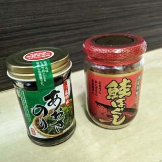 新品未開封　あおさのり135g　鮭ほぐし160g(缶詰/瓶詰)