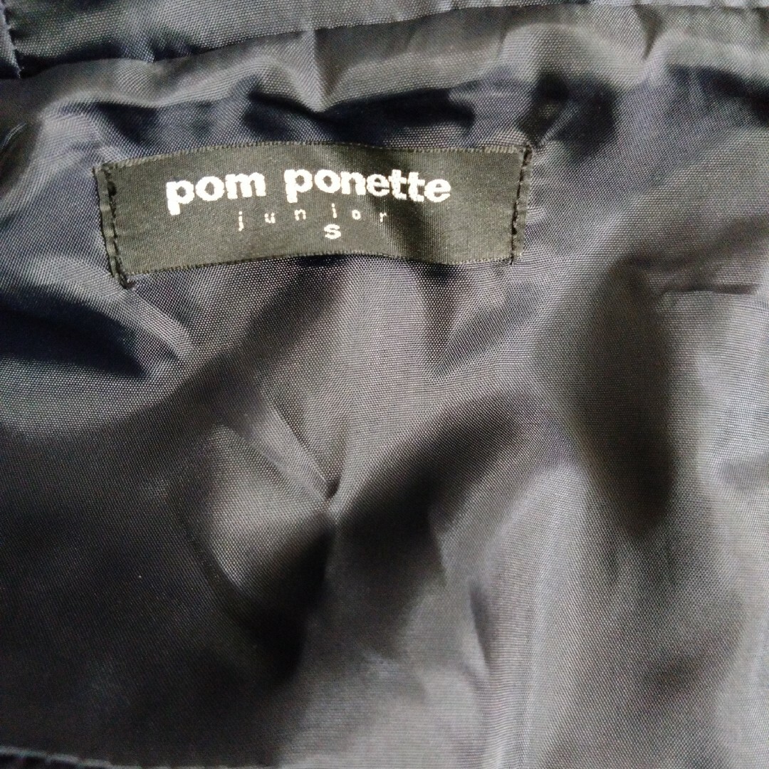 pom ponette(ポンポネット)のキッズ　コート　紺色　子供服　ダッフルコート ポンポネット 140 キッズ/ベビー/マタニティのキッズ服女の子用(90cm~)(コート)の商品写真