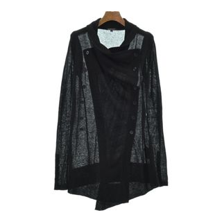 アンドゥムルメステール(Ann Demeulemeester)のANN DEMEULEMEESTER カーディガン 34(XS位) 黒 【古着】【中古】(カーディガン)