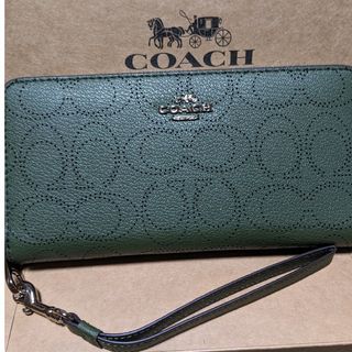 コーチ(COACH) 財布(レディース)（グリーン・カーキ/緑色系）の通販