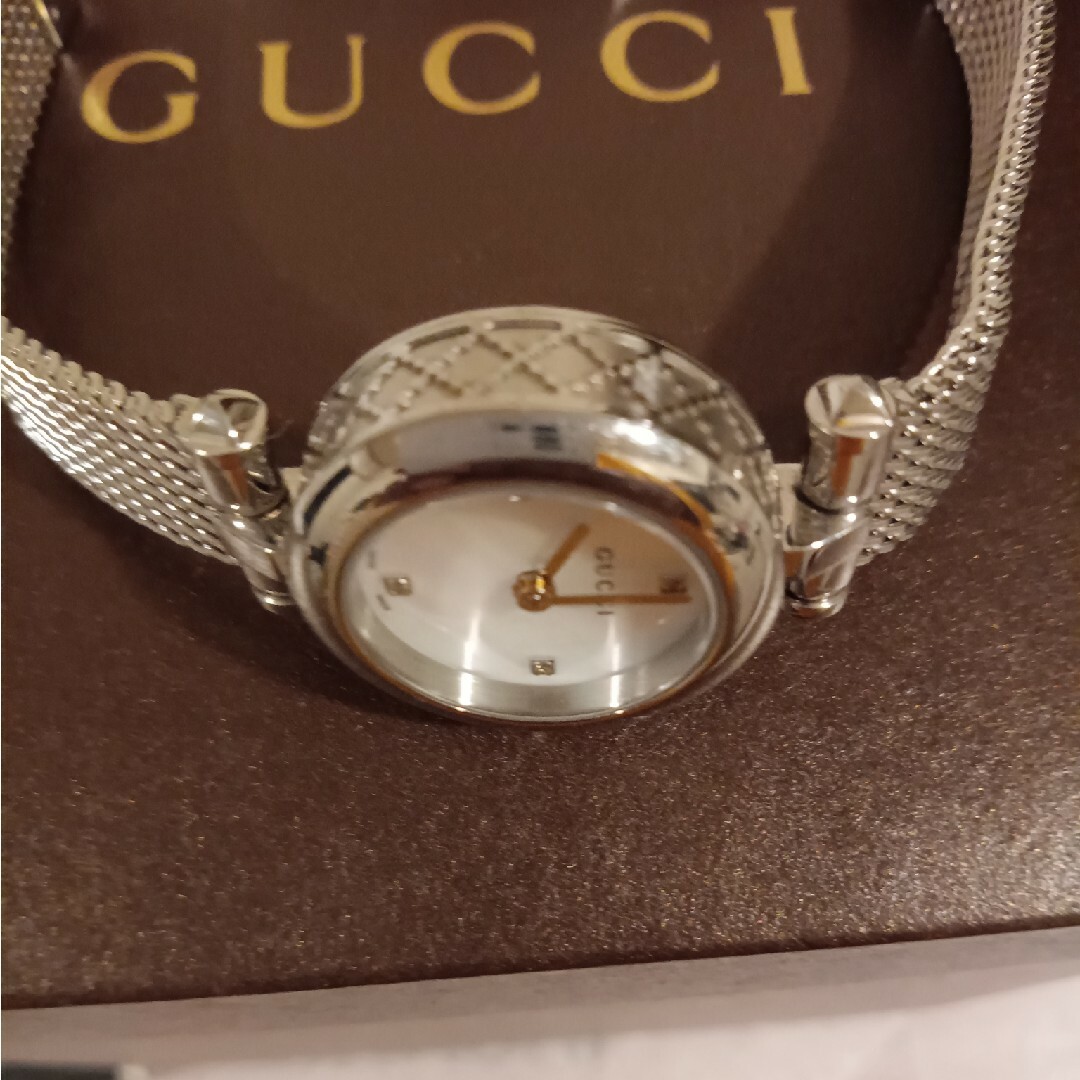 Gucci(グッチ)のグッチ ディアマンティッシマ レディース腕時計☆YA141512  クォーツ 腕 レディースのファッション小物(腕時計)の商品写真