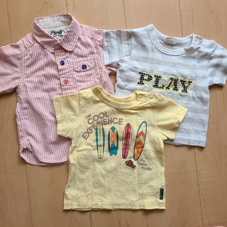 ブリーズ(BREEZE)の半袖シャツ&半袖Tシャツ　3枚セット　80(Ｔシャツ)