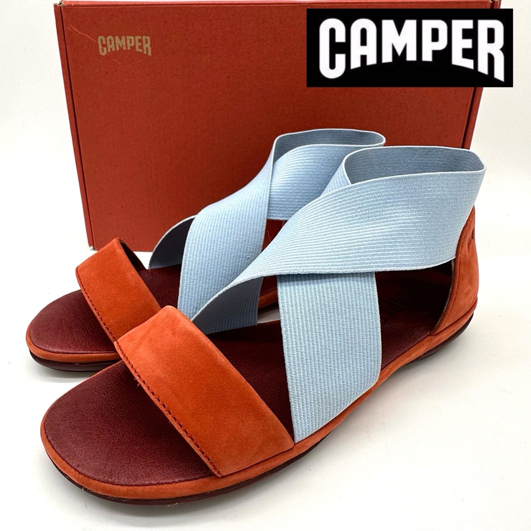 CAMPER(カンペール)の〈新品〉CAMPER カンペール【22.5cm】ベルトゴム フラット サンダル レディースの靴/シューズ(サンダル)の商品写真