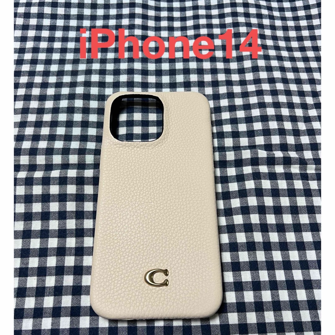 COACH(コーチ)の🌈【iPhone 14】COACH レザーケース スマホ/家電/カメラのスマホアクセサリー(iPhoneケース)の商品写真