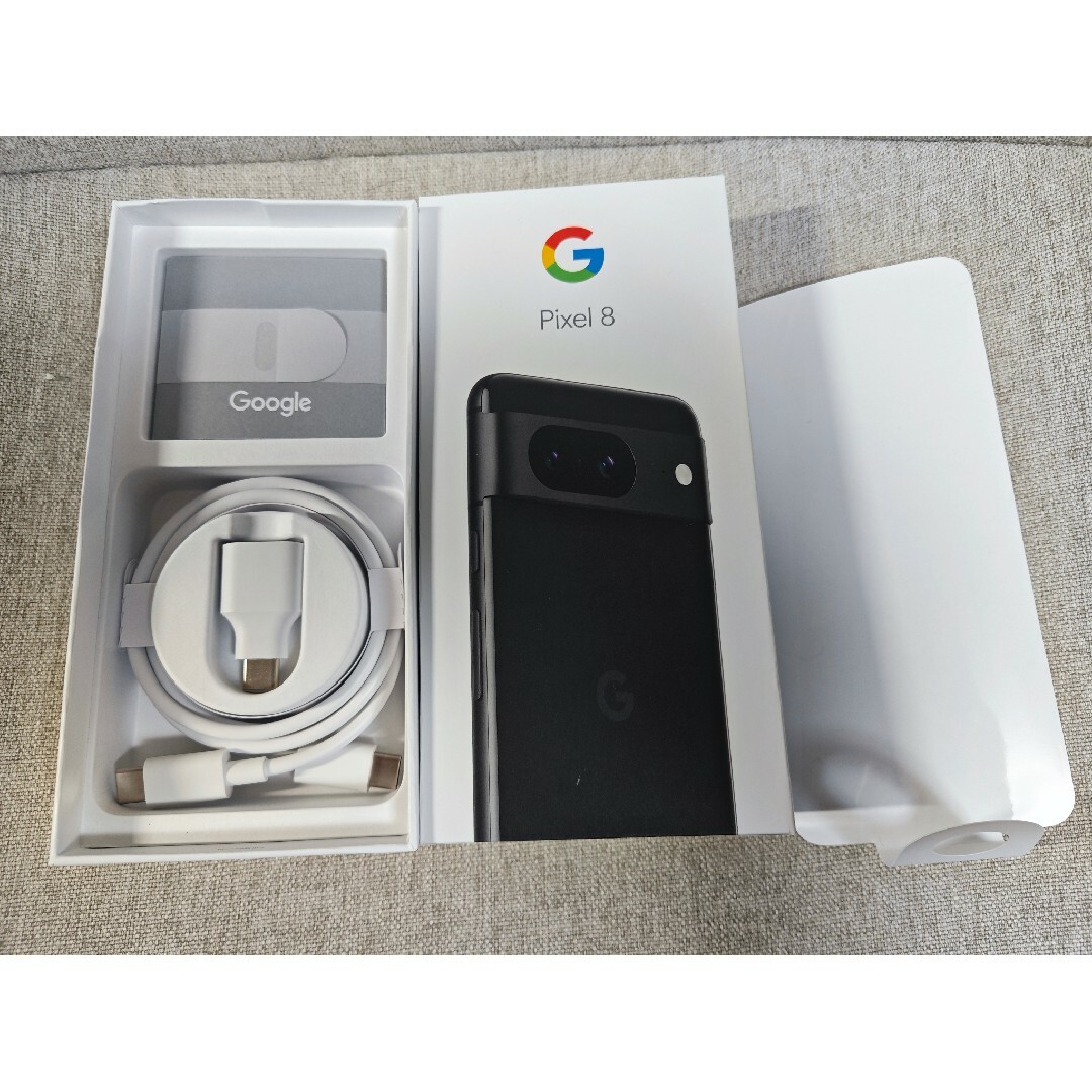 Google Pixel(グーグルピクセル)のgoogle Pixel 8 256GB オブシディアン スマホ/家電/カメラのスマートフォン/携帯電話(スマートフォン本体)の商品写真
