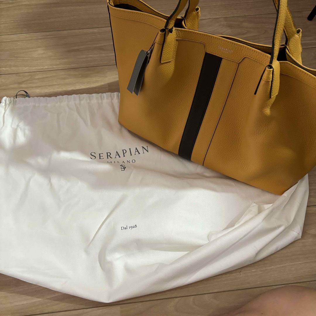 SERAPIAN(セラピアン)の新品24.5万セラピアン トートバッグ イタリア製 チセイ cisei アカーテ メンズのバッグ(トートバッグ)の商品写真