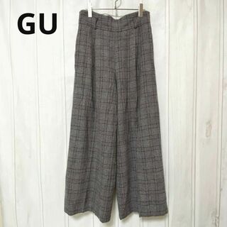 ジーユー(GU)のst616 GU カジュアルパンツ/XL/チェック/ワイドパンツ/フルレングス(カジュアルパンツ)