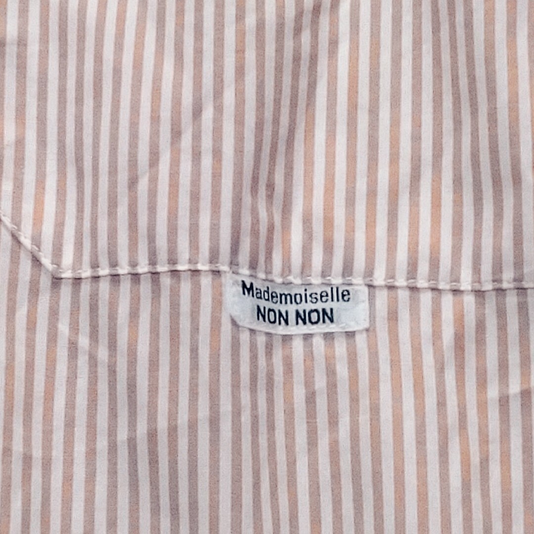 マドモアゼルノンノン　ストライプ　コットンシャツ　カジュアル　フリーサイズ メンズのトップス(シャツ)の商品写真