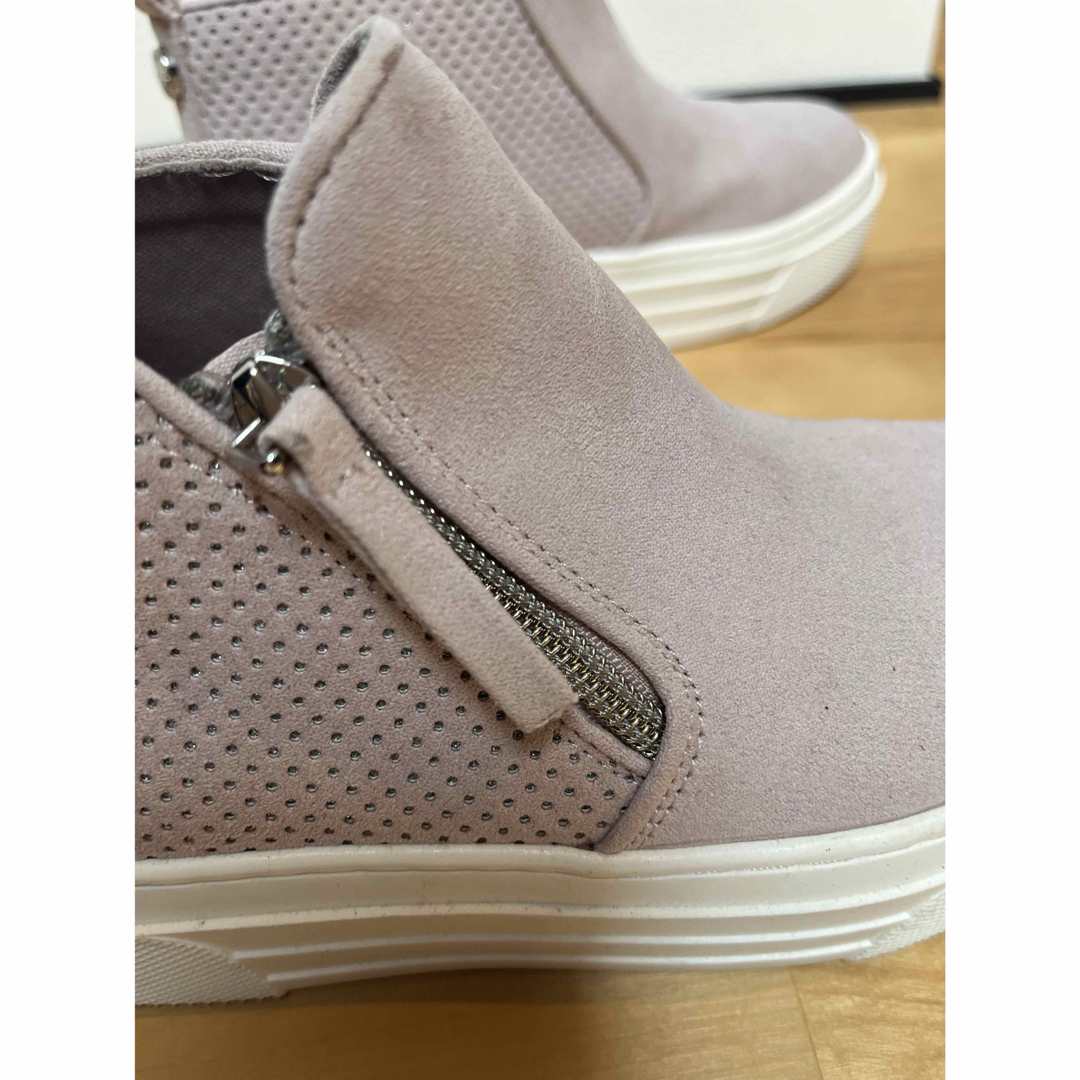 Steve Madden(スティーブマデン)のSTEVE MADDEN 靴　22㎝　ブーティ　ピンク　子供　キッズ　女の子　 レディースの靴/シューズ(ブーティ)の商品写真