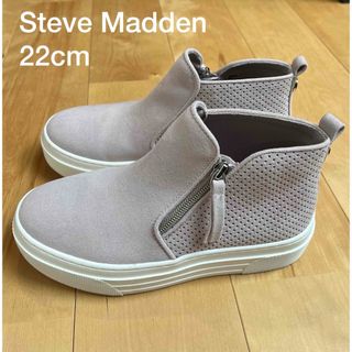 スティーブマデン(Steve Madden)のSTEVE MADDEN 靴　22㎝　ブーティ　ピンク　子供　キッズ　女の子　(ブーティ)