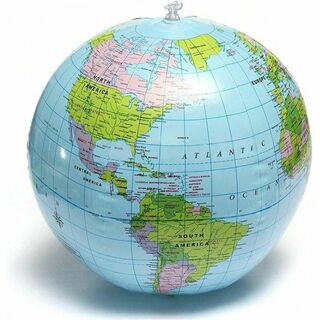 地球儀 ビーチボール 遊びながら学べる 世界地図 教育 ビニール 知育 英語(その他)