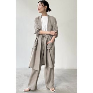 アパルトモンドゥーズィエムクラス(L'Appartement DEUXIEME CLASSE)のL'Appartement Shawl Collar Satin Gown(ブルゾン)