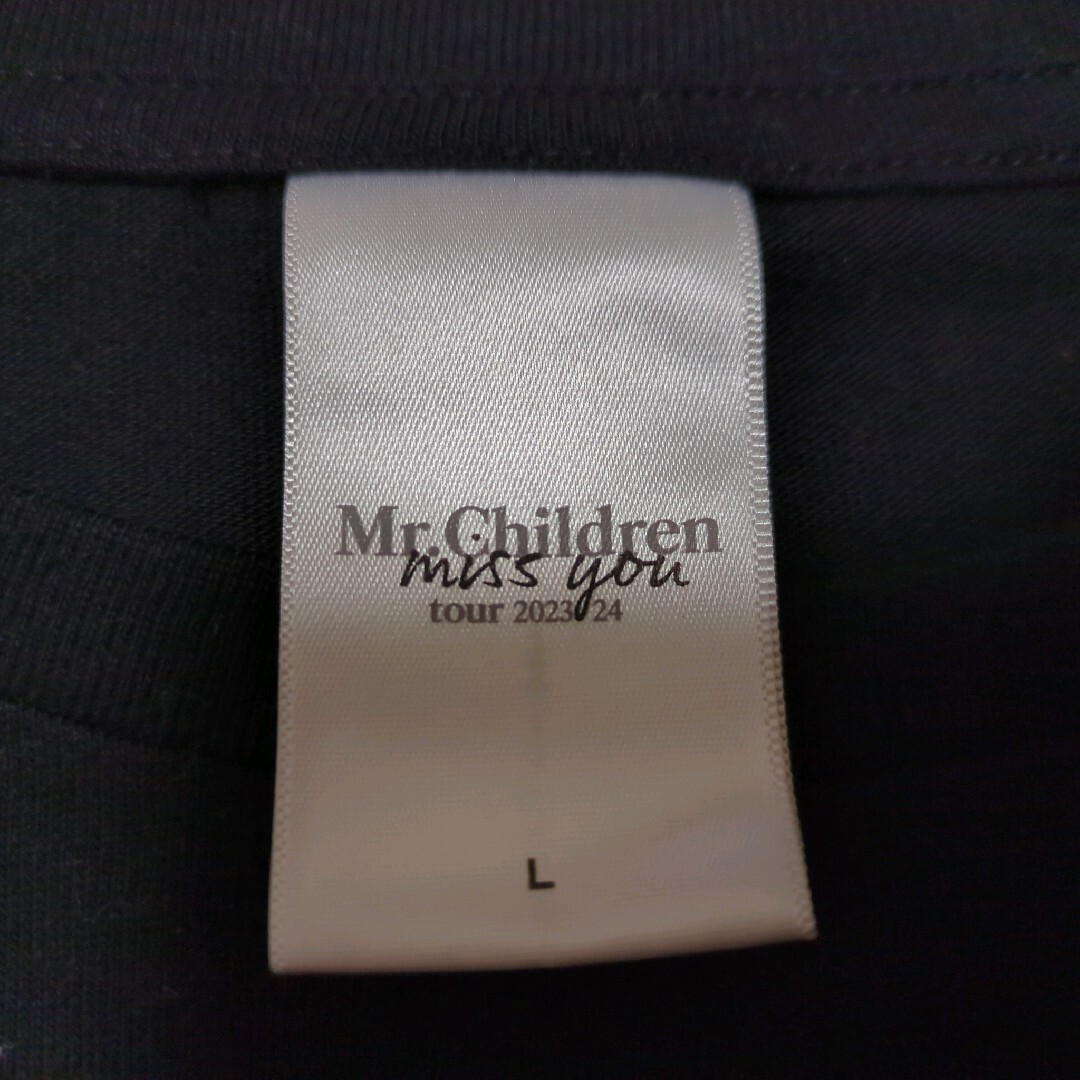 Mr.Children　miss you　ロンT　ブラックLサイズ エンタメ/ホビーのタレントグッズ(ミュージシャン)の商品写真