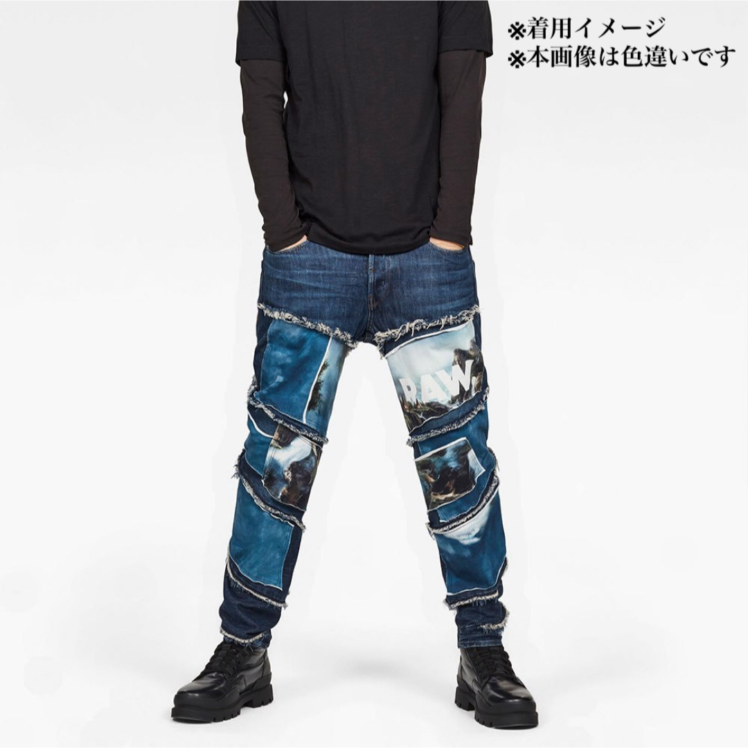 G-STAR RAW(ジースター)の【新品】W30 G-STAR RAW デニム ジーンズ ダメージ パッチワーク メンズのパンツ(デニム/ジーンズ)の商品写真