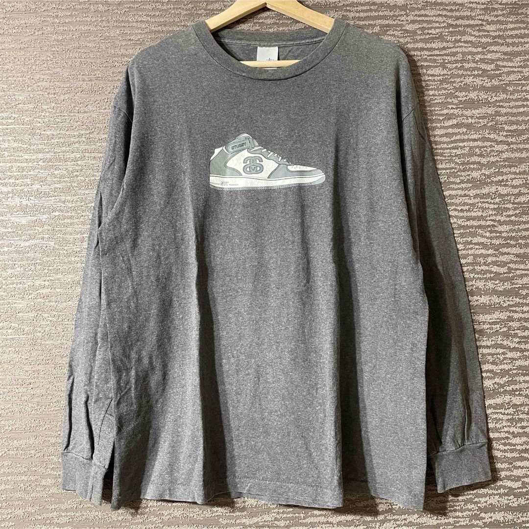 STUSSY - stussy USA製90s 00s air force スニーカーロゴ T Lの STUSSY - stussy USA製90s 00s air force スニーカーロゴ T Lの