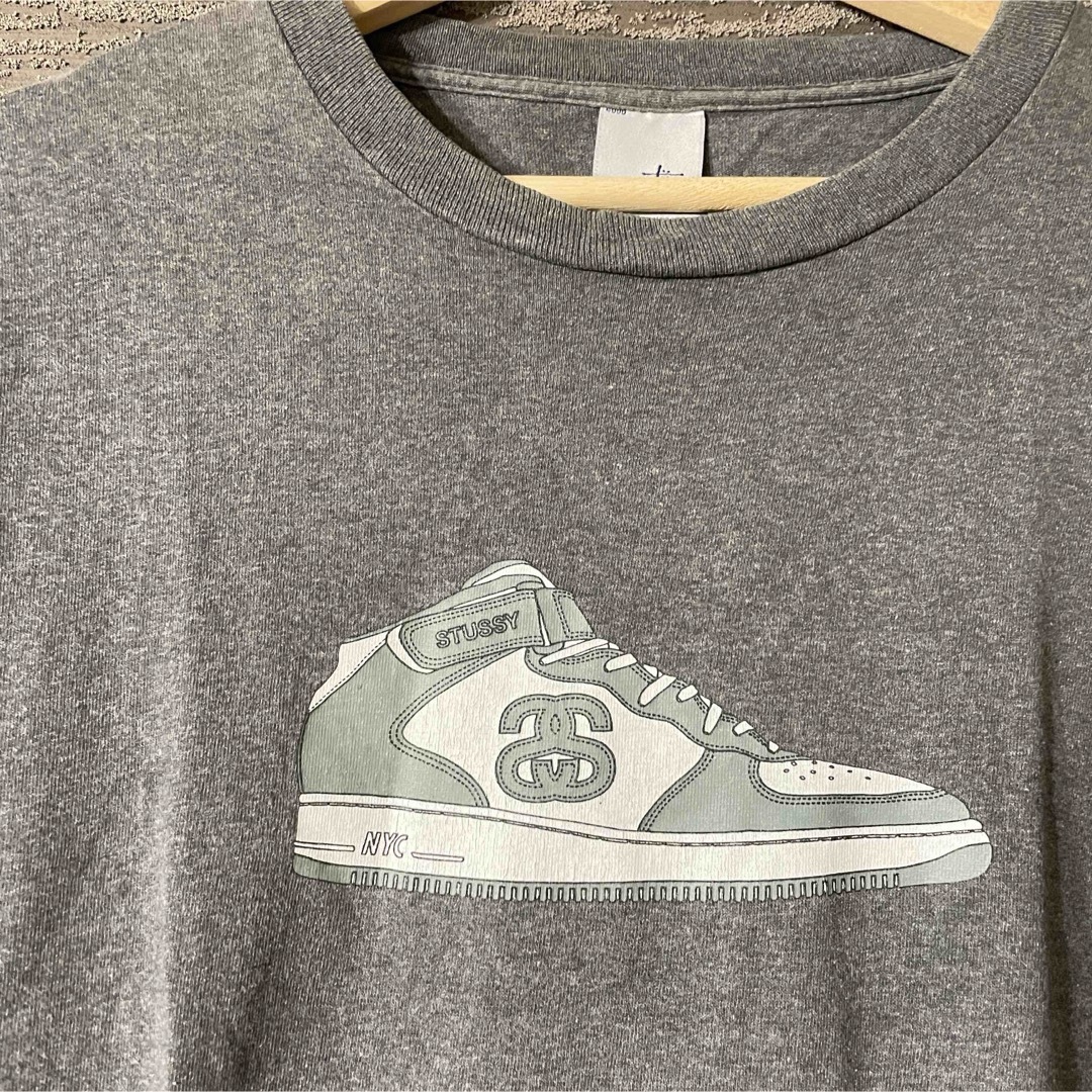 STUSSY - stussy USA製90s 00s air force スニーカーロゴ T Lの STUSSY - stussy USA製90s 00s air force スニーカーロゴ T Lの