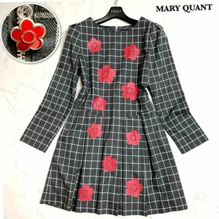 マリークワント(MARY QUANT)の✨美品꧁マリークワント꧂ワンピース　デイジー　ブロックチェック　38(ひざ丈ワンピース)