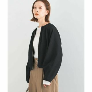 アーバンリサーチロッソ(URBAN RESEARCH ROSSO)の【BLACK】ジャガードショートタックブルゾン(ブルゾン)