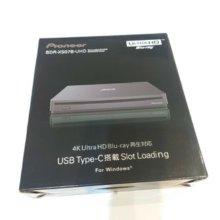 パイオニア(Pioneer)のパイオニア ポータブルＢＤドライブ BDR-XS07B-UHD 未使用 新品(PC周辺機器)