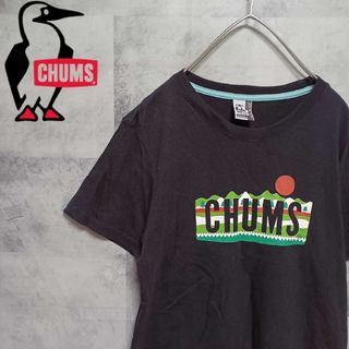 チャムス(CHUMS)のCHUMS チャムス レディース Tシャツ ブラック L キャンプ アウトドア(Tシャツ(半袖/袖なし))