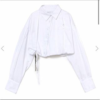 バブルス(Bubbles)のmelt the lady string tuck cropped blouse(シャツ/ブラウス(長袖/七分))