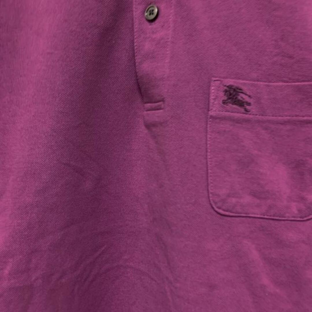 Burberry LONDON(バーバリーロンドン) 七分袖ポロシャツ サイズM レディース美品  - ピンクパープル レディースのトップス(ポロシャツ)の商品写真