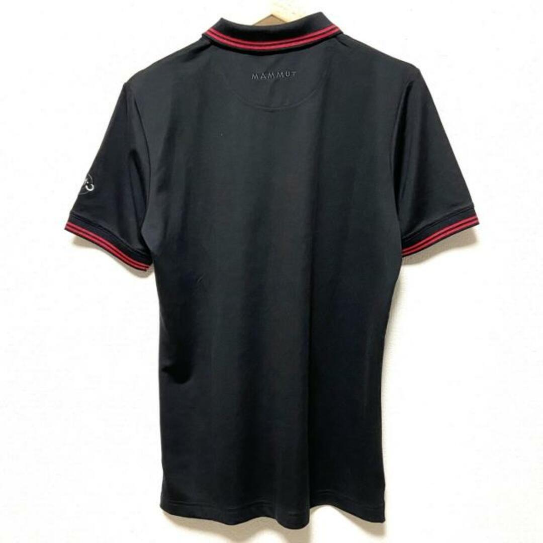 Mammut(マムート)のMAMMUT(マムート) 半袖ポロシャツ サイズM メンズ - 黒×レッド メンズのトップス(ポロシャツ)の商品写真