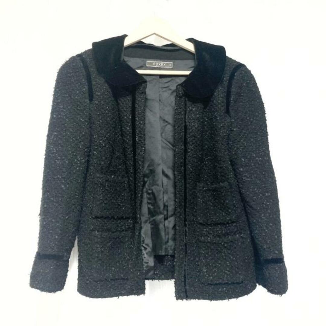 FOXEY(フォクシー)のFOXEY(フォクシー) ジャケット サイズ42 L レディース - 黒 長袖/冬 レディースのジャケット/アウター(その他)の商品写真